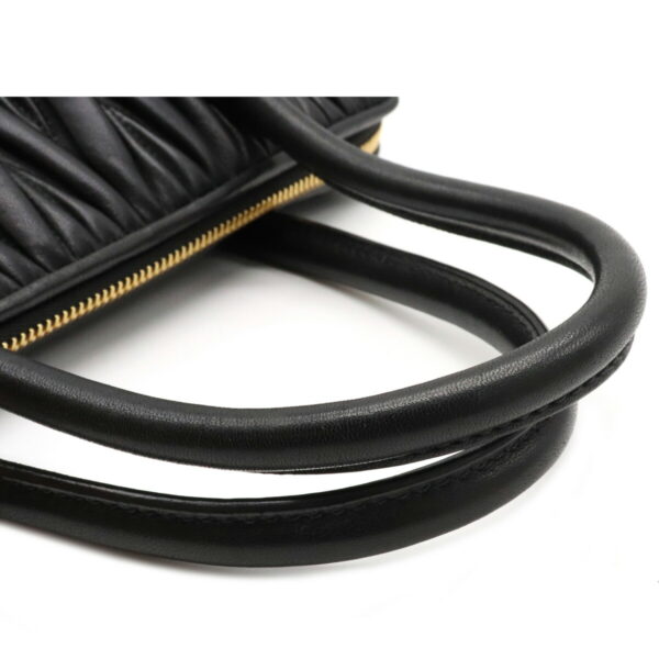 12071301 3 Miu Miu Shoulder Bag Leather Black