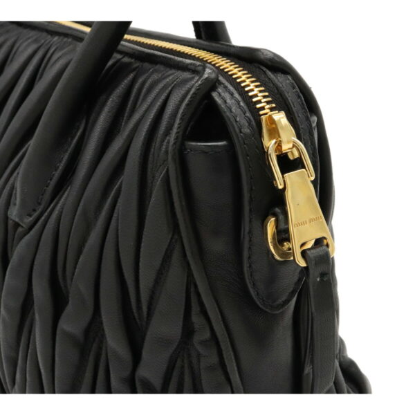 12071301 5 Miu Miu Shoulder Bag Leather Black