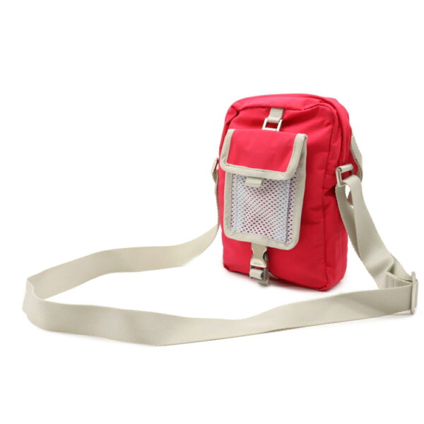 12071361 1 Prada Sports Pochette Nylon Mesh Crossbody Bag Red Pink