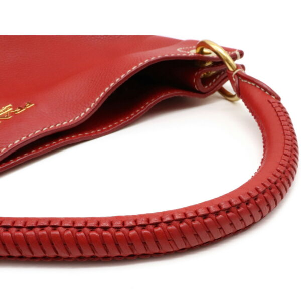 12071489 3 Prada One Shoulder Leather Shoulder Bag Red