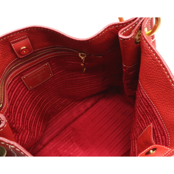 12071489 4 Prada One Shoulder Leather Shoulder Bag Red