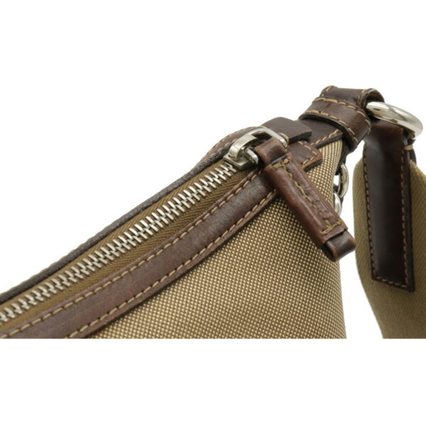 12071517 3 Prada Logo Jacquard Crossbody Bag Khaki Beige Brown