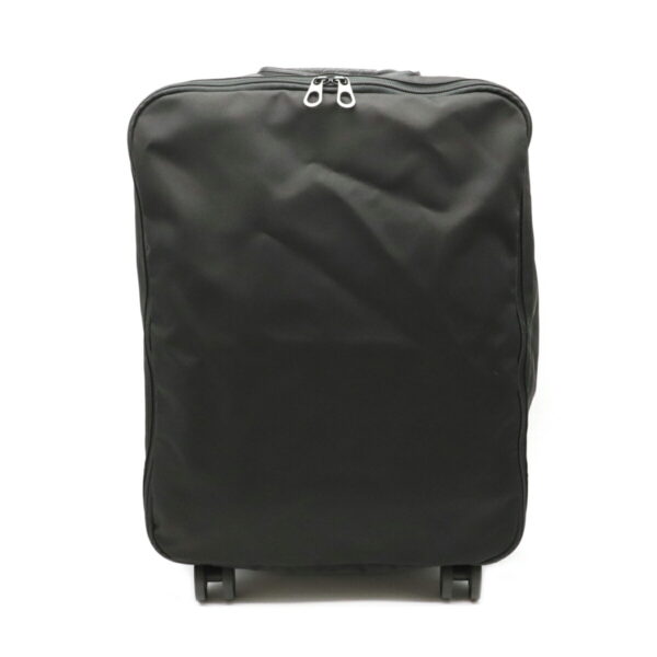 12080260 7 Bottega Veneta Trolley 4 Wheel Carry Bag Suitcase Leather Black