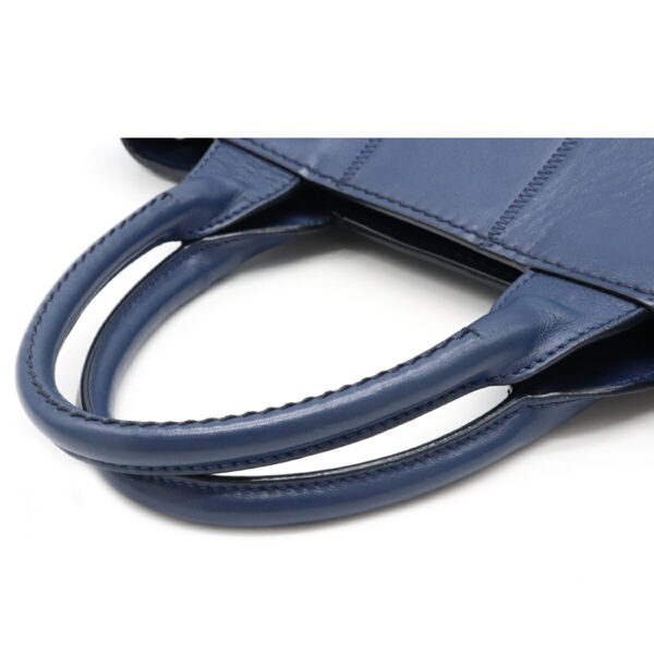 12080299 3 Prada 2WAY Calf Leather Handbag Bluette Blue