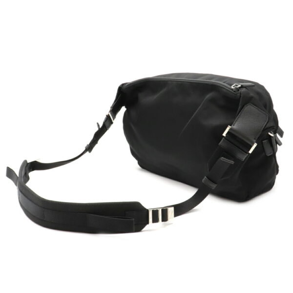 12080495 1 Prada Nylon Leather Waist Pouch Nero Black