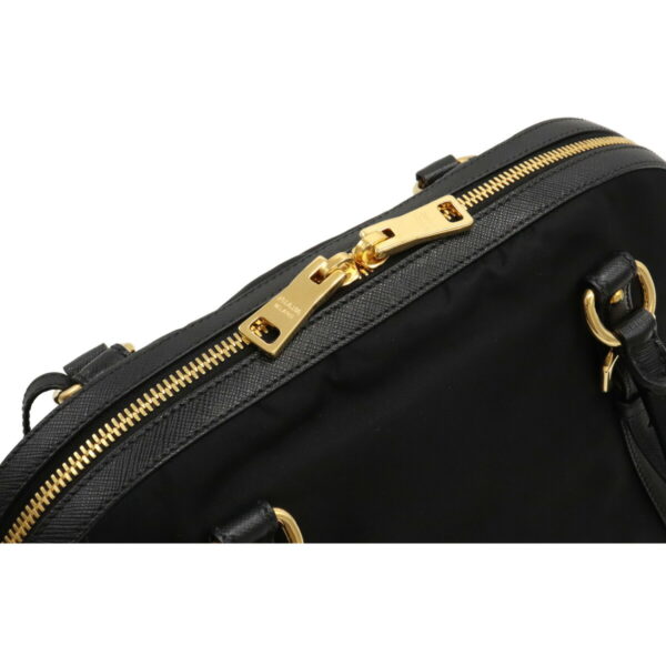 12080785 5 Prada 2WAY Nylon Leather Handbag Nero Black