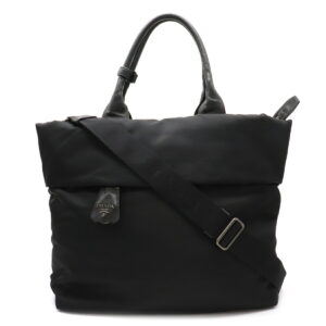 12080809 Prada Nylon Rucksack Black