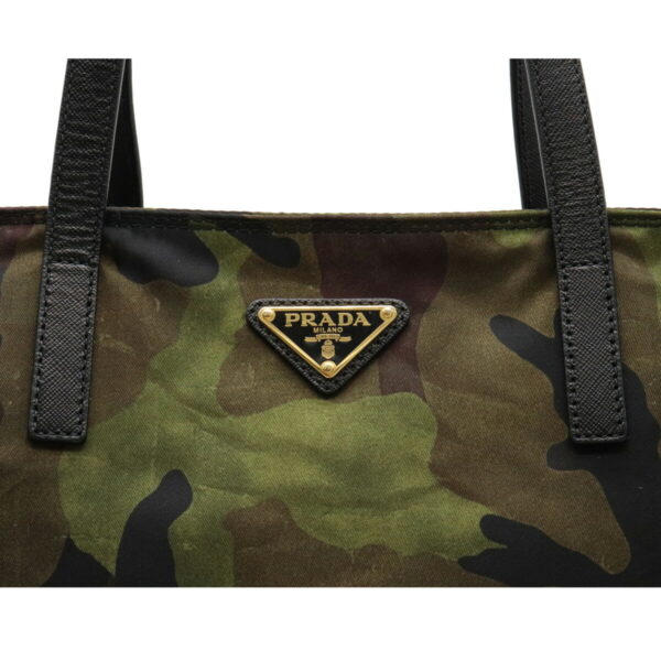 12080852 7 Prada 2WAY Camouflage Nylon Shoulder Bag Green Multicolor