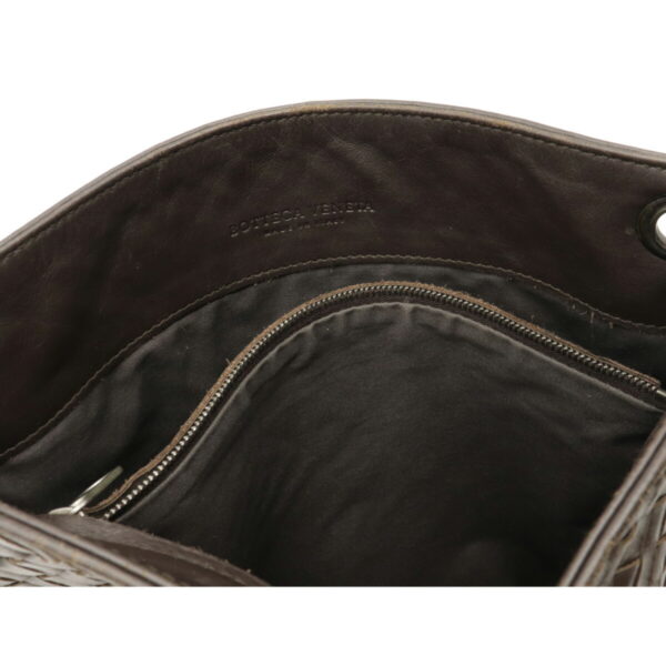 12080901 5 Bottega Veneta Intrecciato Shoulder Bag Brown