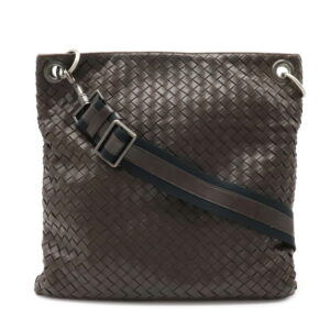 12080916 Bottega Veneta Brown Tortoise Appliqué Python Knot Clutch