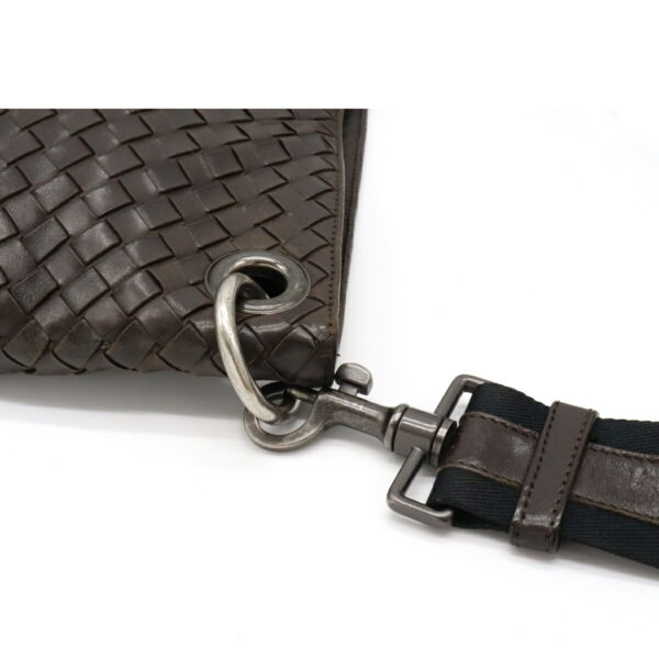 12080916 5 Bottega Veneta Intrecciato Shoulder Bag Brown Black