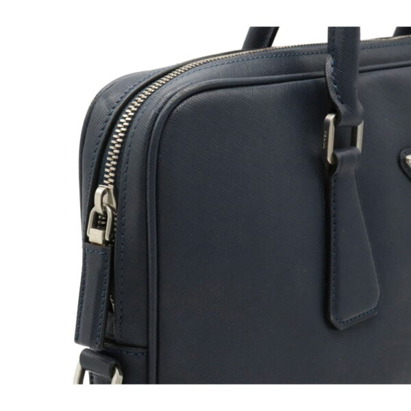 12080958 7 Prada 2WAY Leather Briefcase Navy