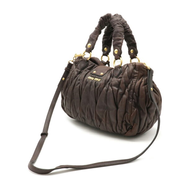 12081031 1 Miu Miu Shoulder Bag Leather Brown