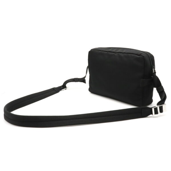 12081188 1 Prada Diagonal Nylon Shoulder Bag Nero Black