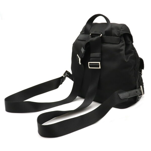 12081190 1 Prada Nylon Leather Rucksack Nero Black