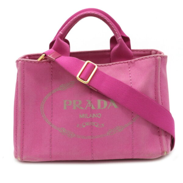 12081241 Prada Canapa 2WAY Tote Bag Pink