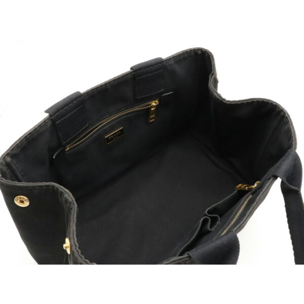 12090152 4 Prada Canapa Canvas Tote Bag Nero Black