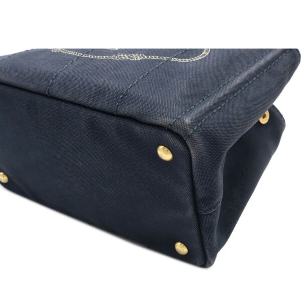 12090157 2 Prada Canapa Tote Bag Navy Blue