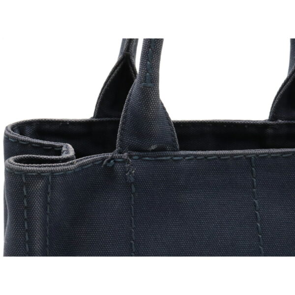 12090157 5 Prada Canapa Tote Bag Navy Blue