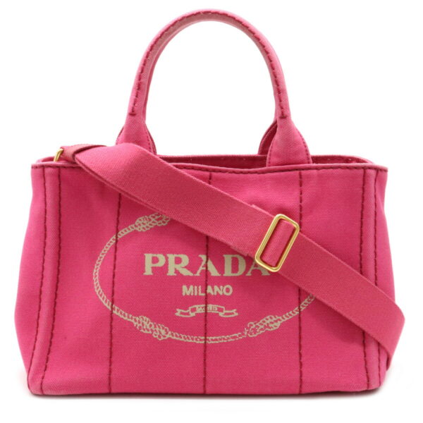 12090195 Prada Canapa 2WAY Tote Bag Pink