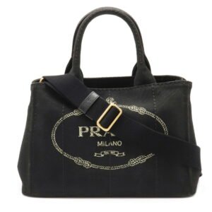 12090196 Prada 2WAY Calf Leather Handbag Bluette Blue