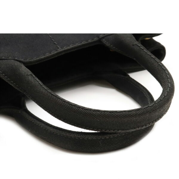 12090196 3 Prada Canapa 2WAY Canvas Crossbody Bag Nero Black