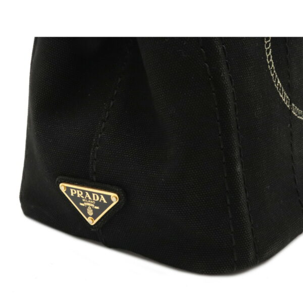 12090196 6 Prada Canapa 2WAY Canvas Crossbody Bag Nero Black