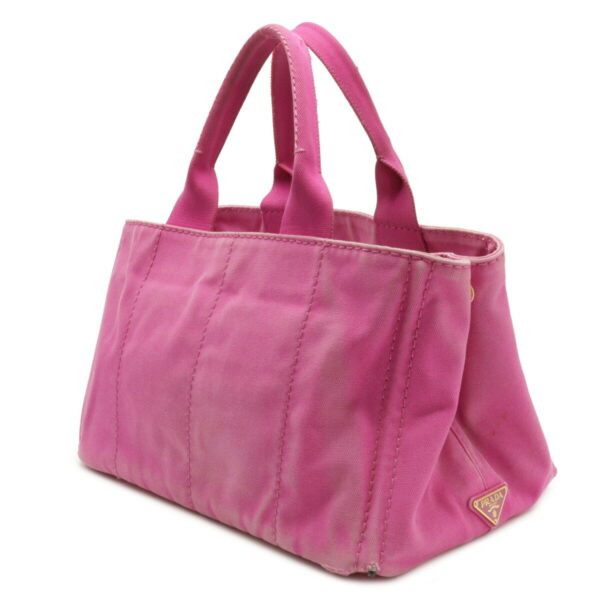 12090392 1 Prada Canapa Large Canvas Tote Bag Fuchsia Pink