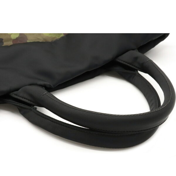 12090589 3 Prada Reversible 2WAY Nylon Tote Bag Nero Black Camouflage