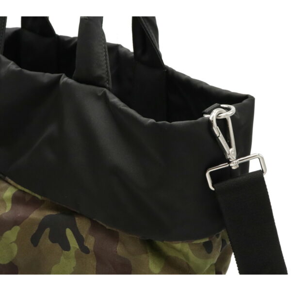 12090589 5 Prada Reversible 2WAY Nylon Tote Bag Nero Black Camouflage