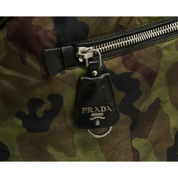 12090589 6 Prada Reversible 2WAY Nylon Tote Bag Nero Black Camouflage