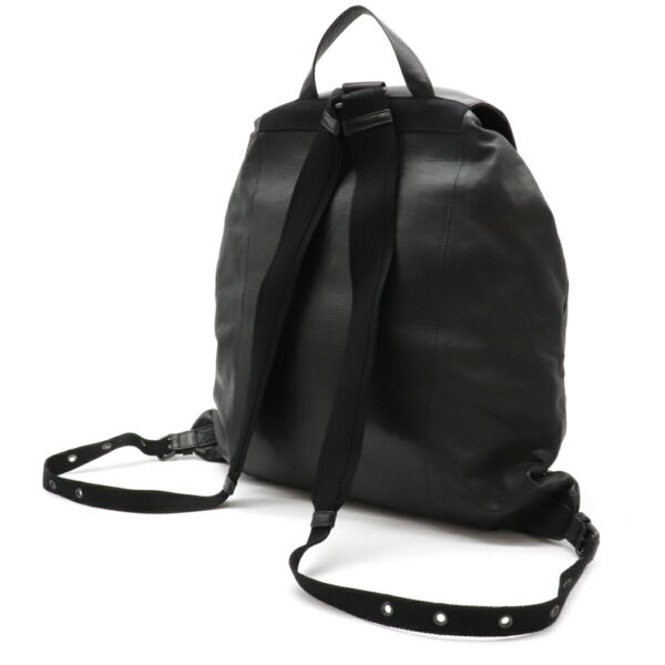 12090606 1 Bottega Veneta Intrecciato Backpack Rucksack Calf Leather Black