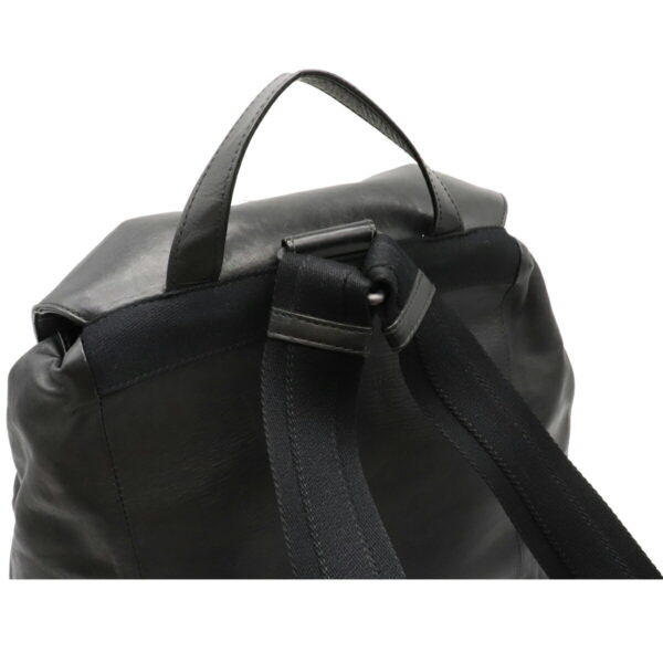 12090606 3 Bottega Veneta Intrecciato Backpack Rucksack Calf Leather Black