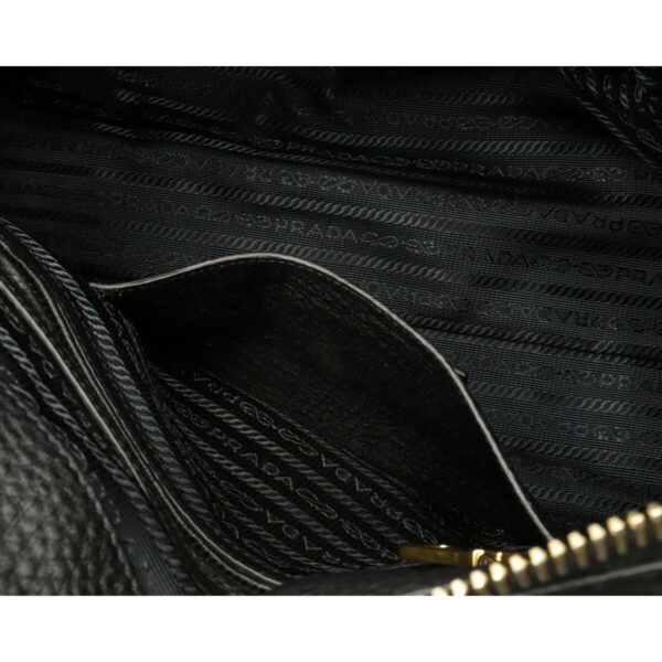 12090980 5 Prada 2WAY Leather Tote Bag Nero Black