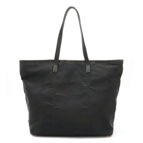 12091027 Prada Jacquard Nylon Leather Tote Bag Nero Black