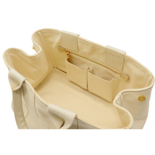 12100113 4 Prada Canapa Canvas Tote Bag Grezzo Ivory