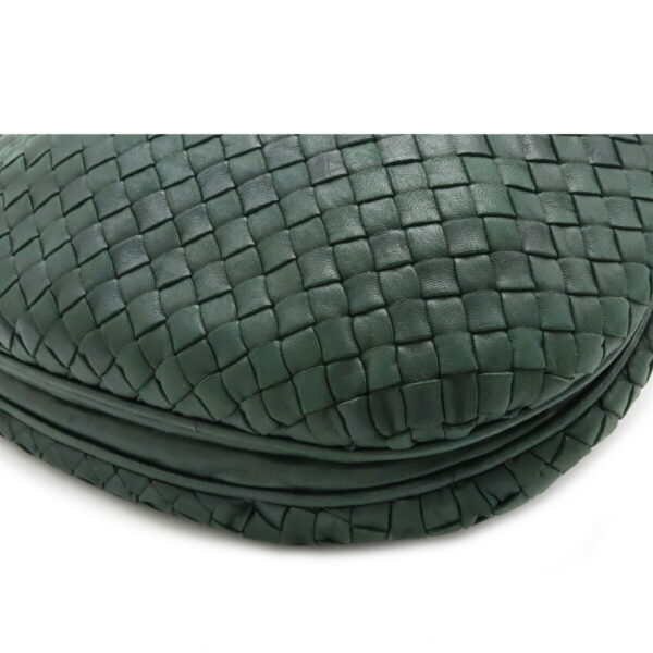 12100162 2 Bottega Veneta Intrecciato Shoulder Bag Leather Dark Green