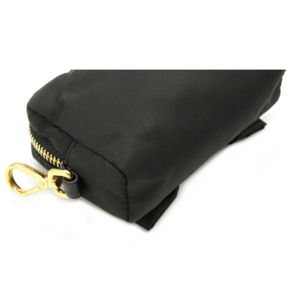 12100441 2 Prada Ribbon Nylon Multi Pouch Makeup Pouch Nero Black