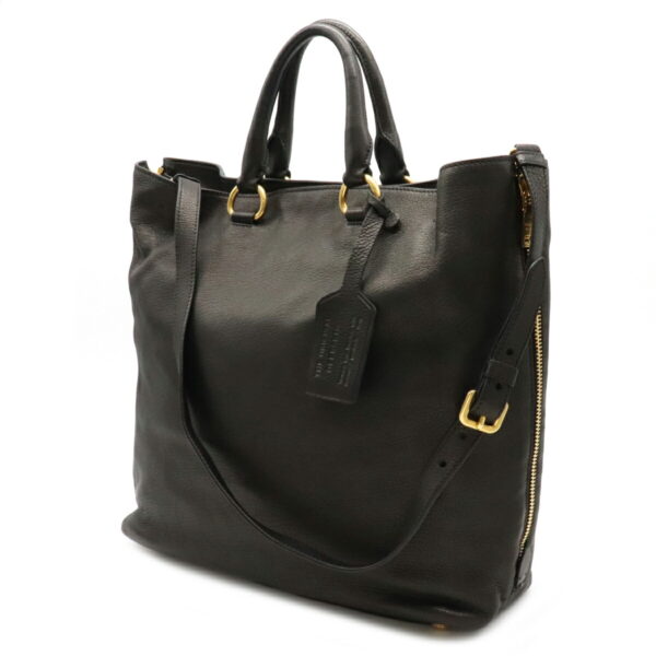 12100469 1 Prada 2WAY Leather Large Tote Bag Nero Black