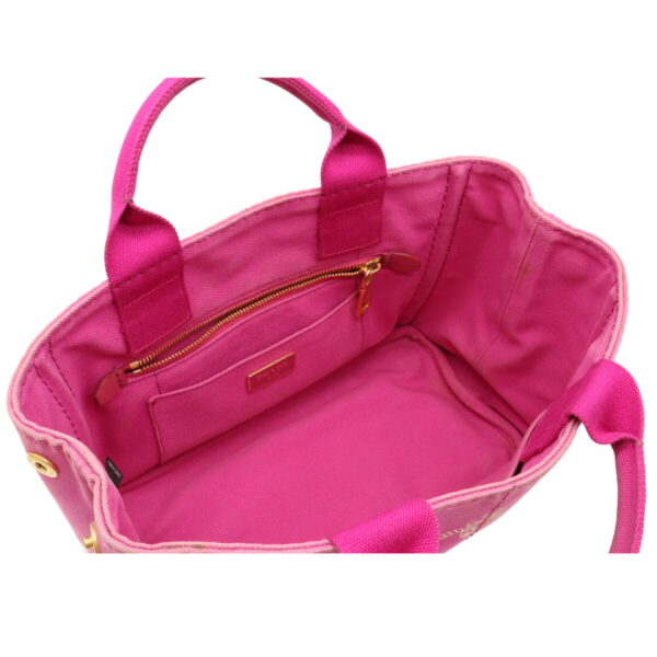 12100798 4 Prada Canapa Mini Canvas Tote Bag Pink