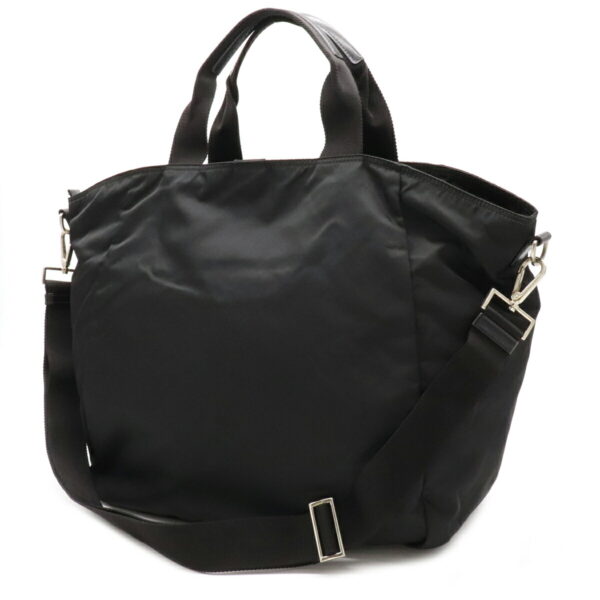 12100987 1 Prada 2WAY Nylon Leather Tote Bag Nero Black