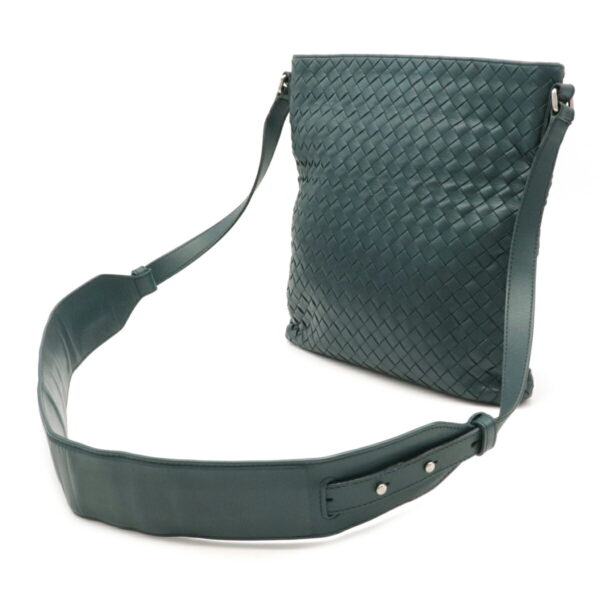 12101685 1 Bottega Veneta Intrecciato Shoulder Bag Leather Dark Green