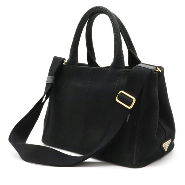 12101705 1 Prada Canapa 2WAY Canvas Tote Bag Nero Black