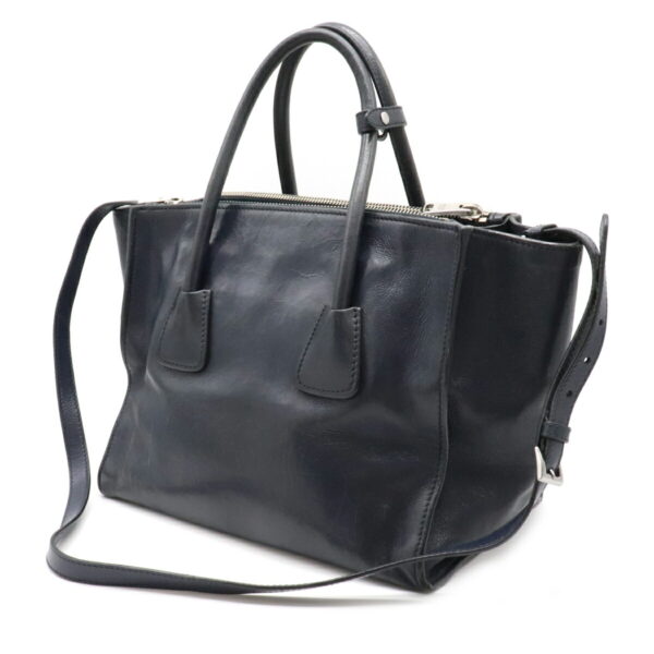 12101739 1 Prada 2WAY Leather Tote Bag Navy