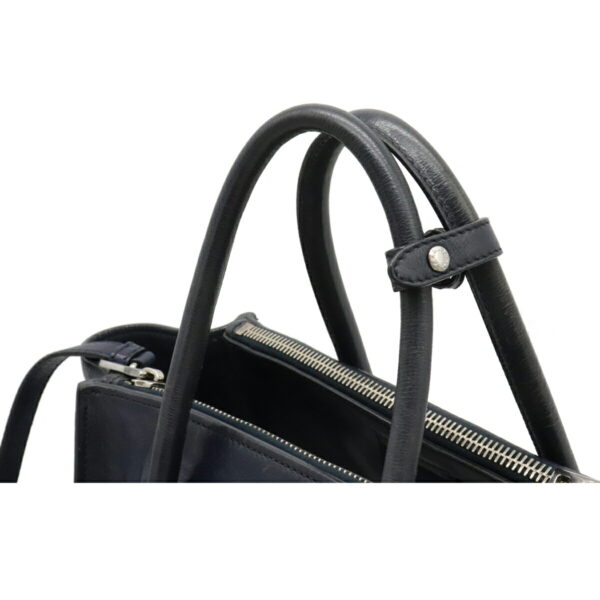 12101739 3 Prada 2WAY Leather Tote Bag Navy