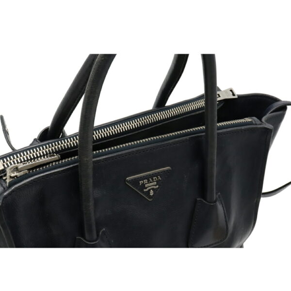 12101739 5 Prada 2WAY Leather Tote Bag Navy