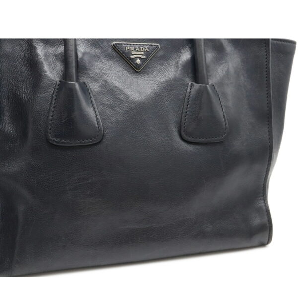 12101739 8 Prada 2WAY Leather Tote Bag Navy