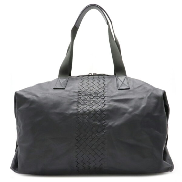 12101742 Bottega Veneta Intrecciato Bag Travel Bag Leather Black