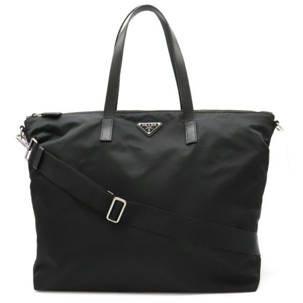 12101794 Prada 2WAY Large Nylon Tote Bag Nero Black