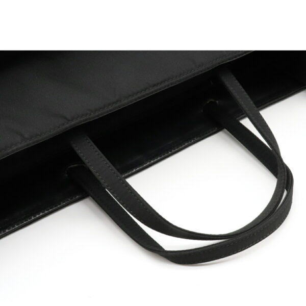 12101878 3 Prada 2WAY Nylon Leather Tote Bag Nero Black